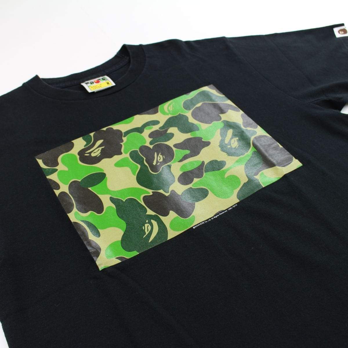 Bape ABC Green camo box tee black - SaruGeneral