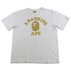 T-shirt à logo Bape Gold Glitter College