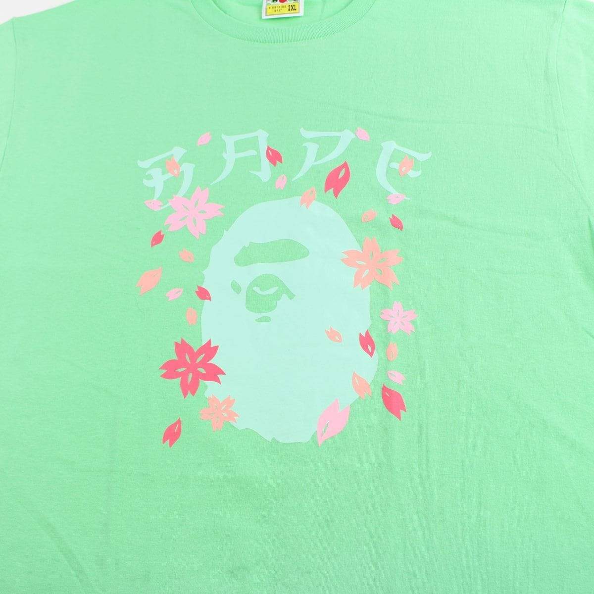 bape flower big ape tee green - SaruGeneral