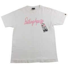 T-shirt Bape rose et blanc