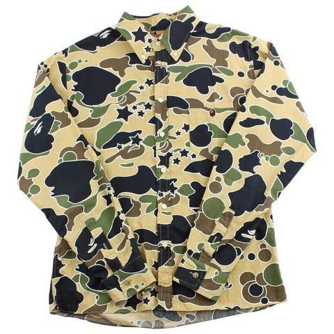 bape 1st yellow camo psyche shirt