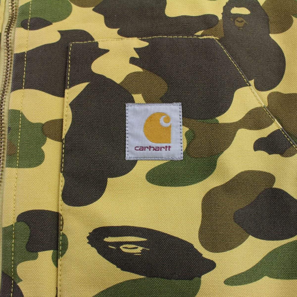 bape x carhartt 1st yellow camo vest 2005-06 - SaruGeneral