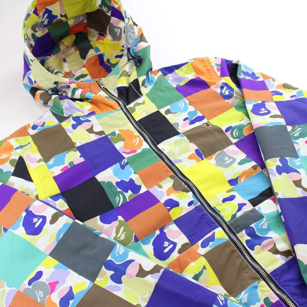 bape patchwork jacket - SaruGeneral