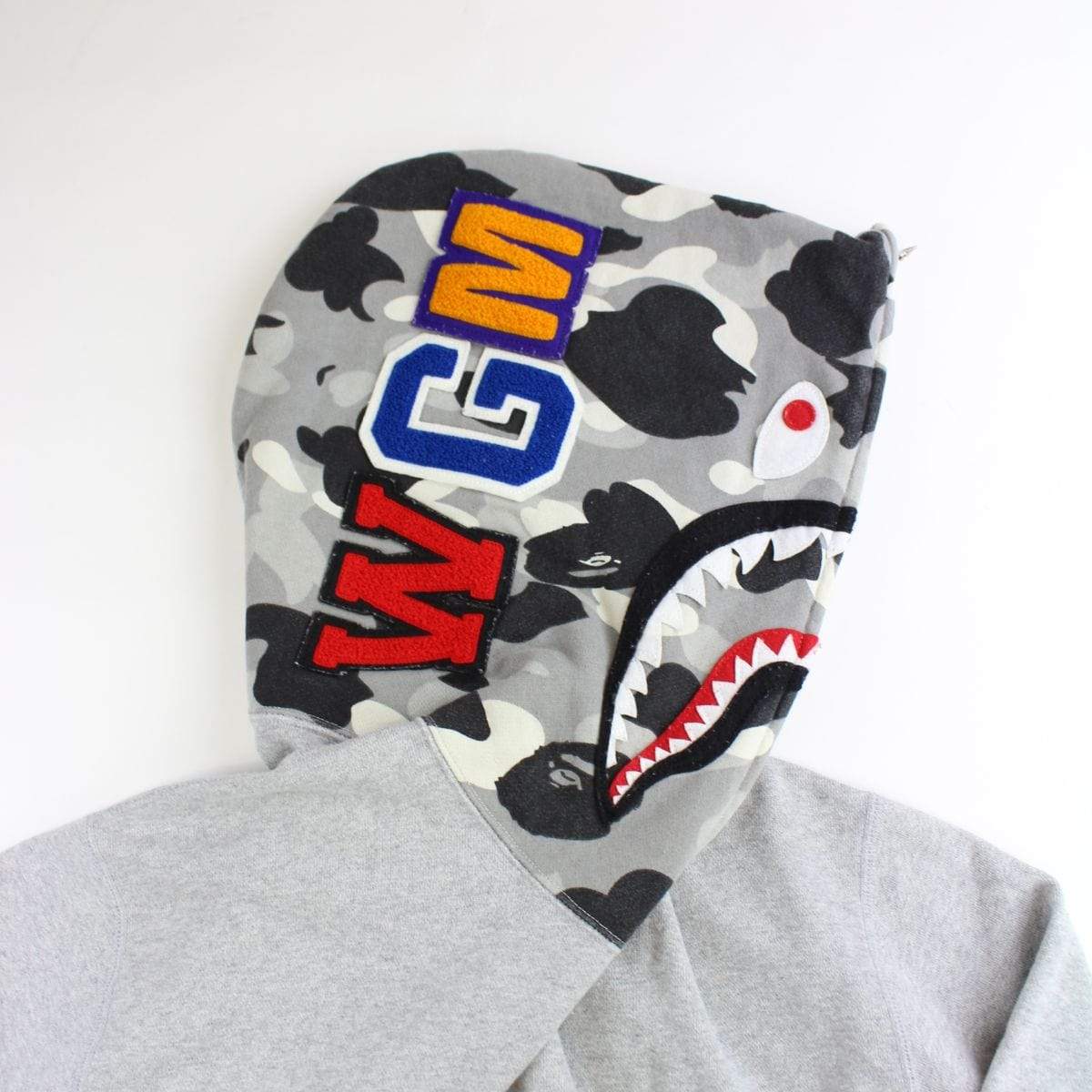 bape grey on grey camo shark - SaruGeneral