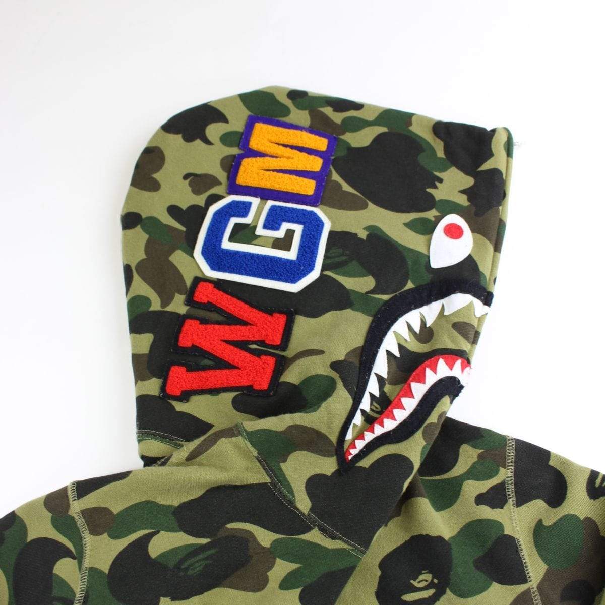 bape 1st green camo allover shark - SaruGeneral