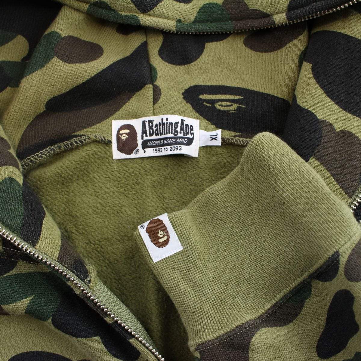 bape 1st green camo allover shark - SaruGeneral