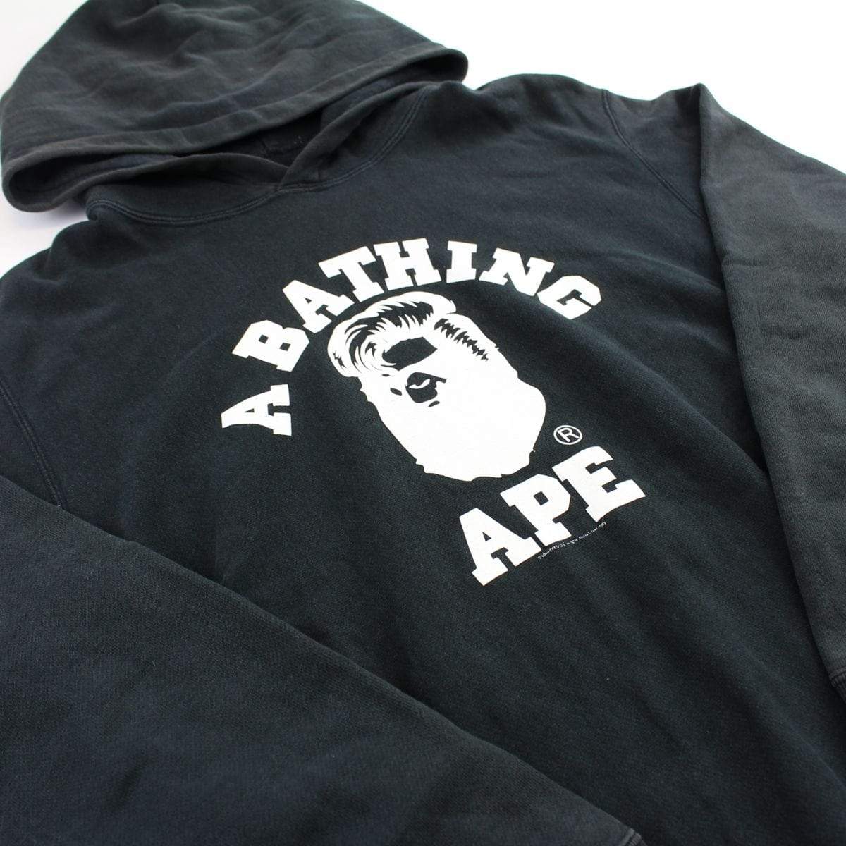 bape white hair college logo hoodie - SaruGeneral