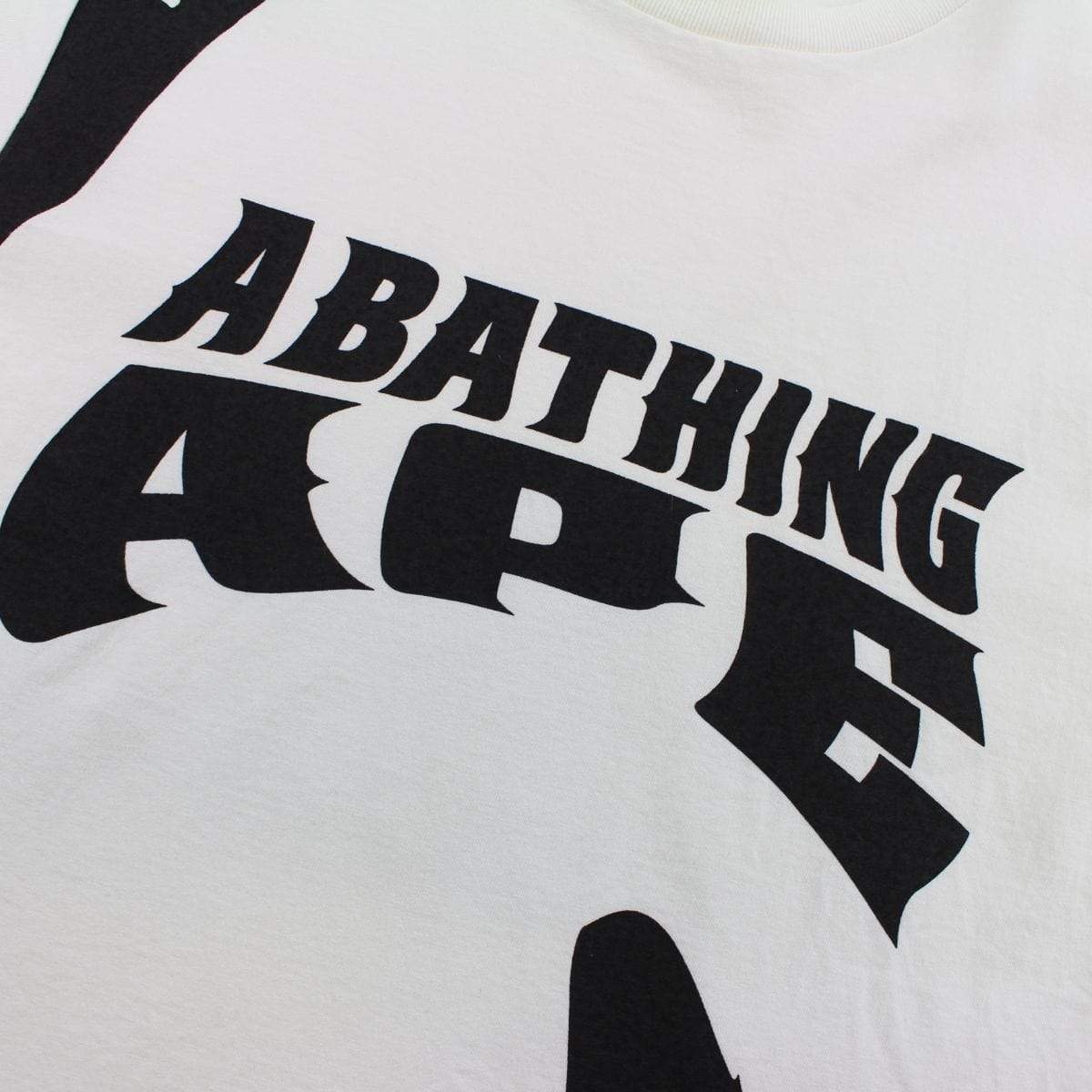 Bape Liquidfy Big Ape Logo Tee White - SaruGeneral