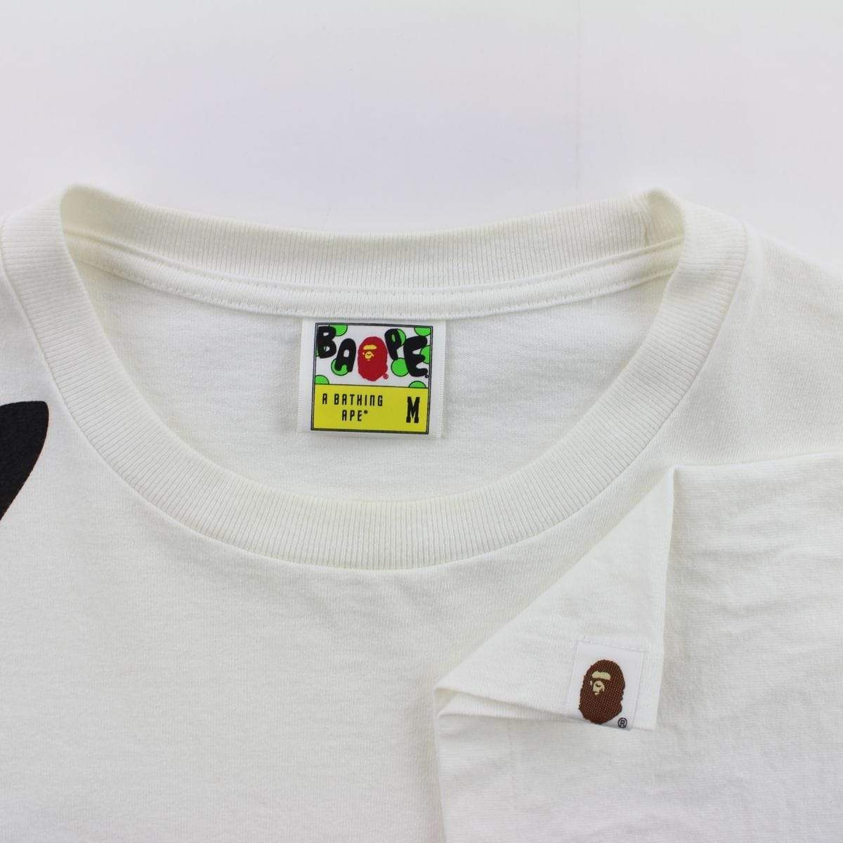 Bape Liquidfy Big Ape Logo Tee White - SaruGeneral