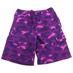 short cargo camouflage violet Bape