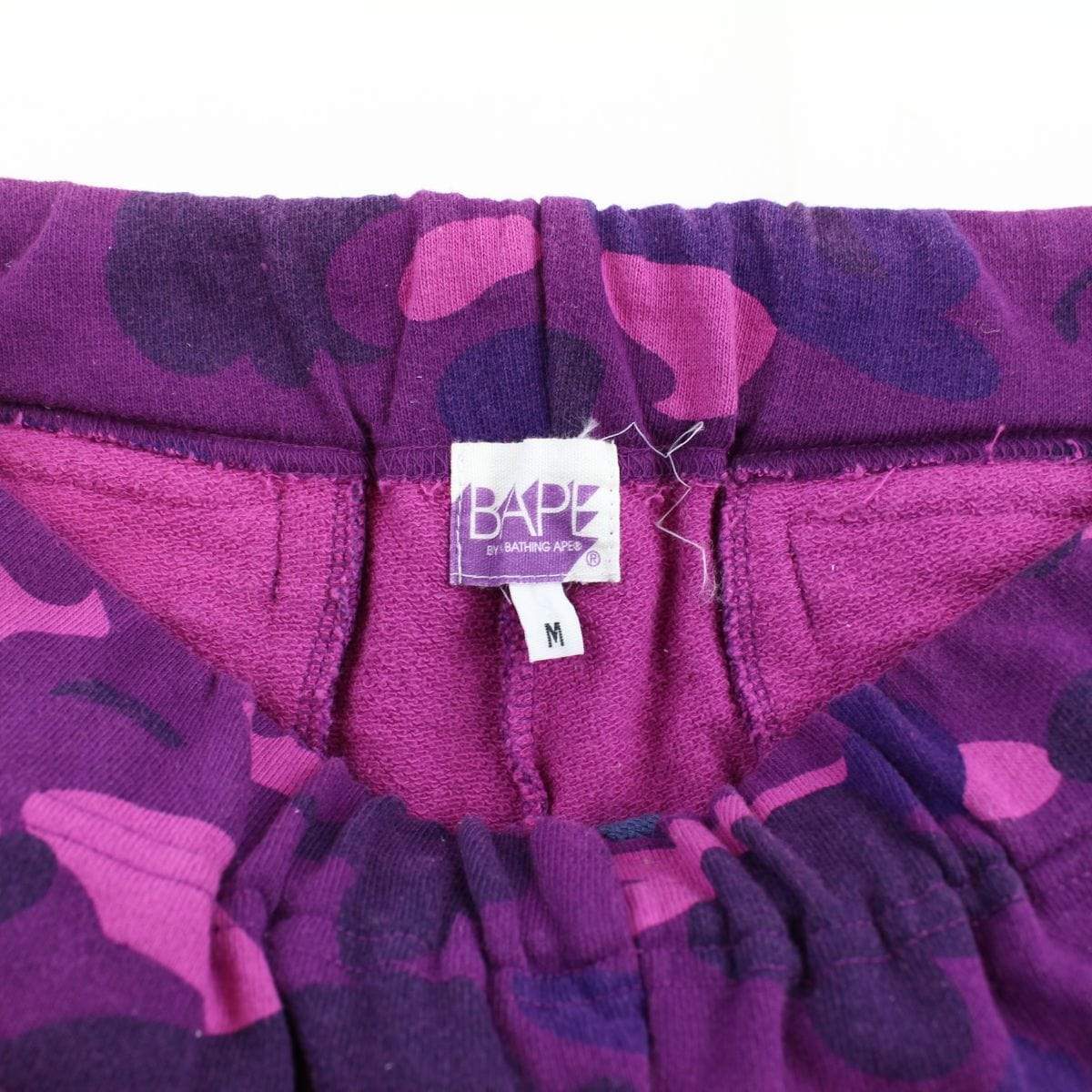 bape purple camo cargo sweatshorts - SaruGeneral