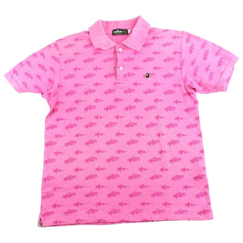 bapesta allover polo pink