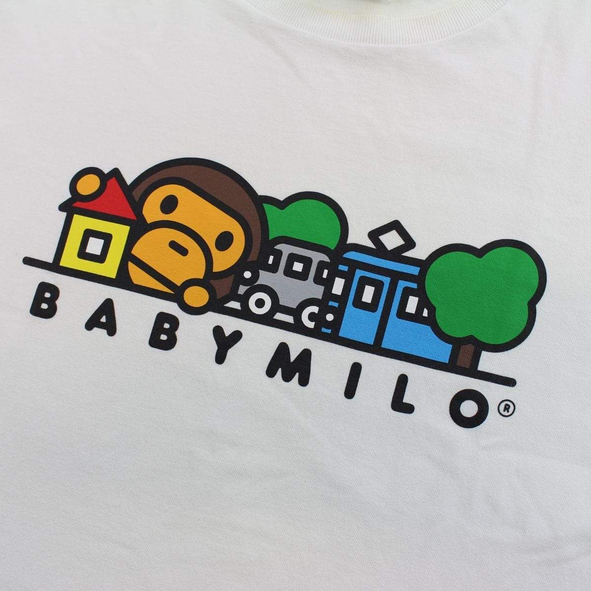 Bape Baby Milo Tram Tee White - SaruGeneral