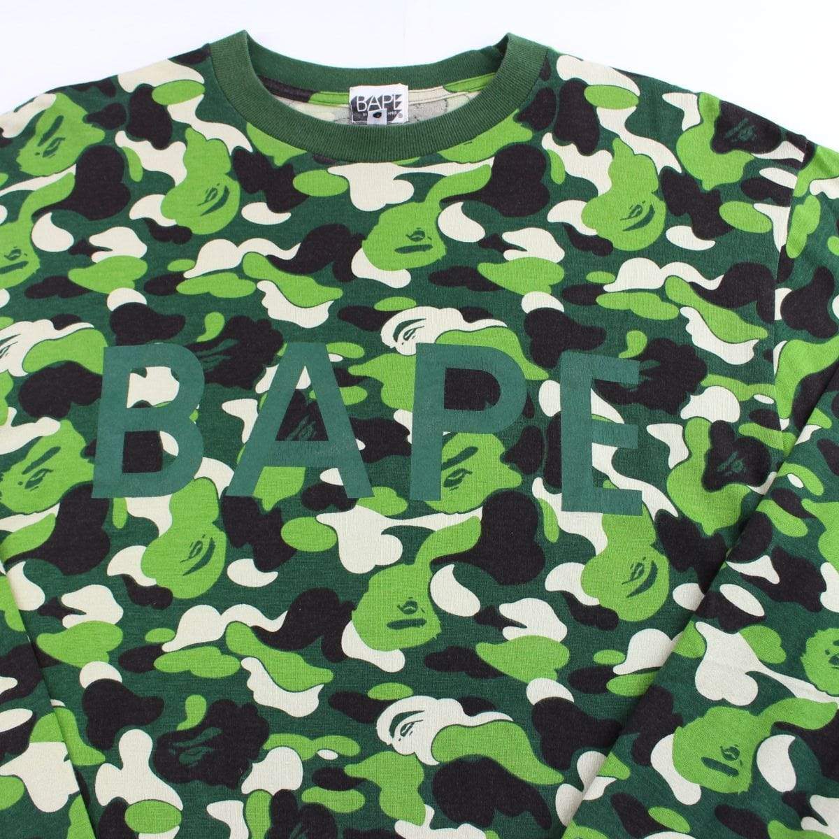 bape abc green camo text ls - SaruGeneral