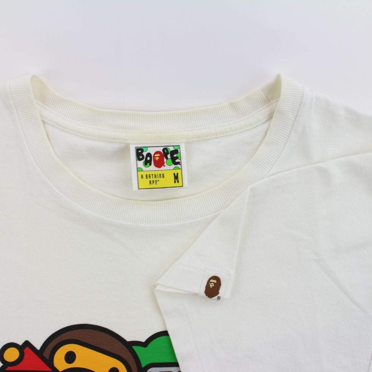 Bape Baby Milo Tram Tee White - SaruGeneral