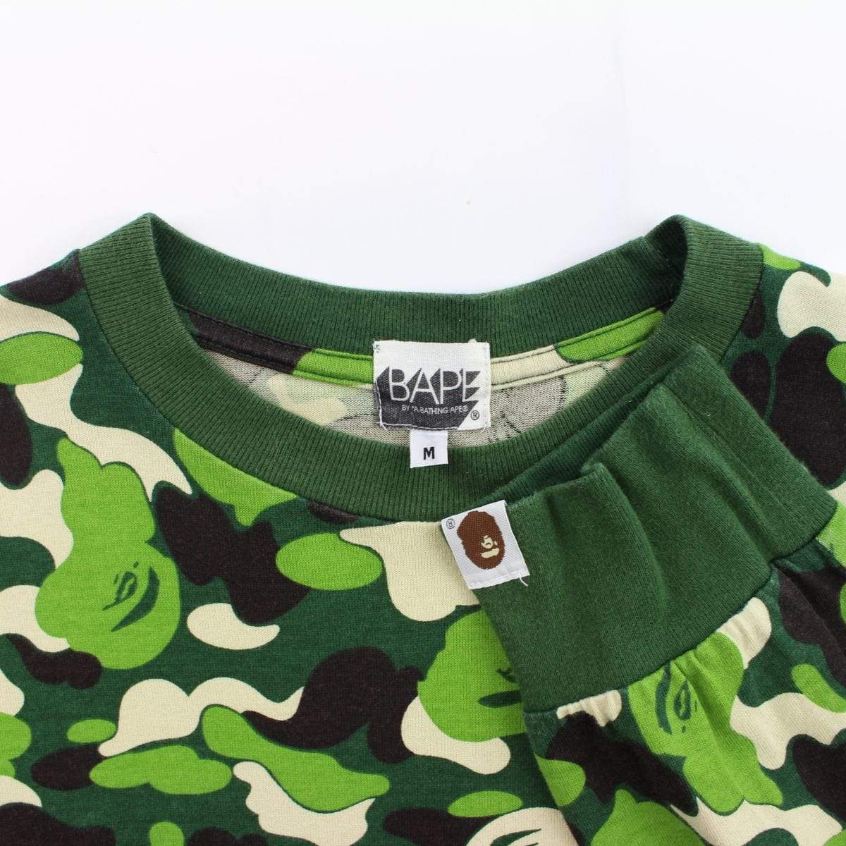 bape abc green camo text ls - SaruGeneral