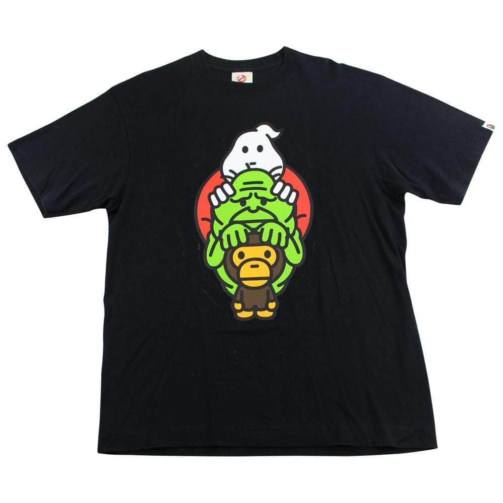 bape x ghostbusters tee black - SaruGeneral