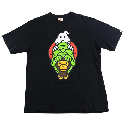 bape x ghostbusters tee black