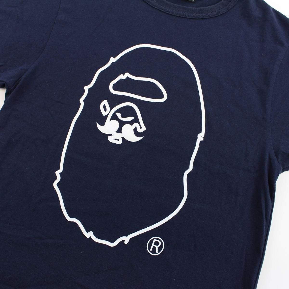 Bape Mr. Bathing ApeBig Ape Logo Tee Navy - SaruGeneral