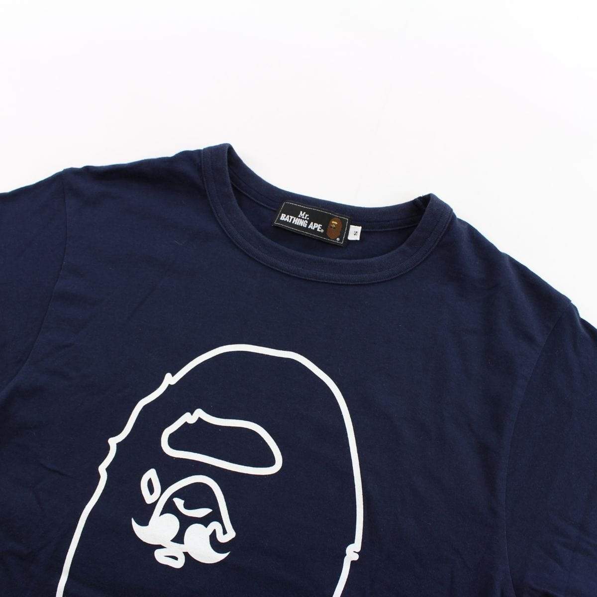 Bape Mr. Bathing ApeBig Ape Logo Tee Navy - SaruGeneral