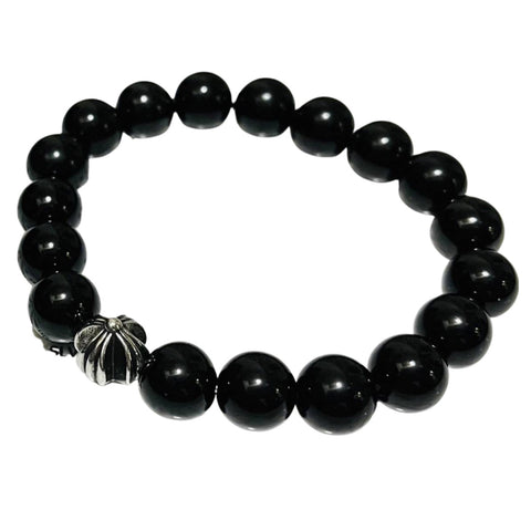 Chrome Hearts Beaded Bracelet Black