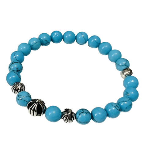 Chrome Hearts Beaded Bracelet Blue