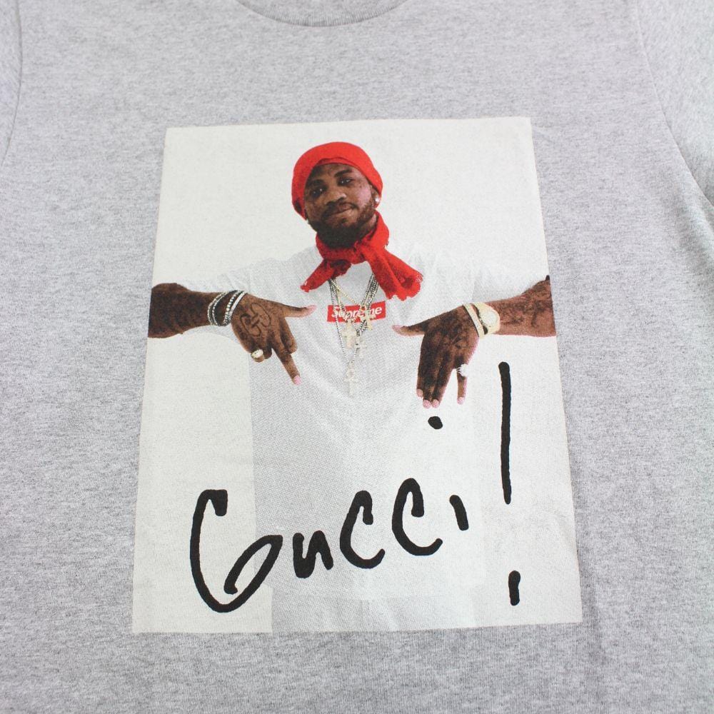 supreme x Gucci mane photo tee grey 2016 – SARUGENERAL