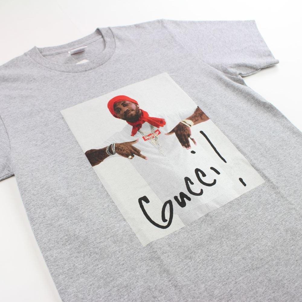 supreme x Gucci mane photo tee grey 2016 – SARUGENERAL