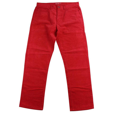 supreme red corduroy pants early 00's