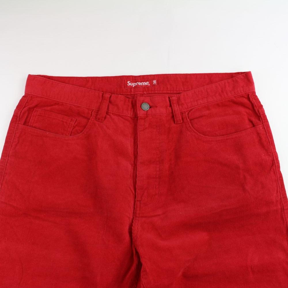 supreme red corduroy pants early 00's - SaruGeneral