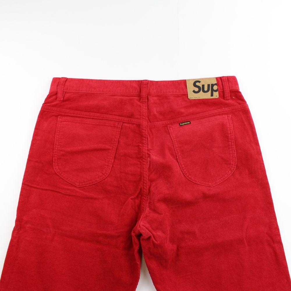 supreme red corduroy pants early 00's - SaruGeneral