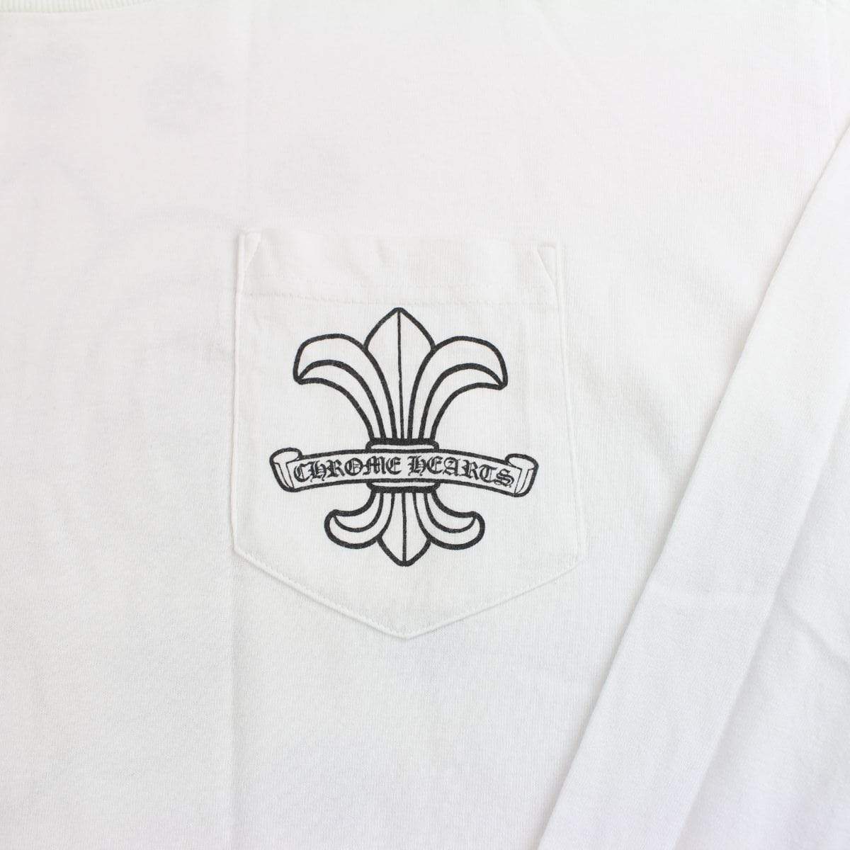 chrome hearts crest logo ls white - SaruGeneral