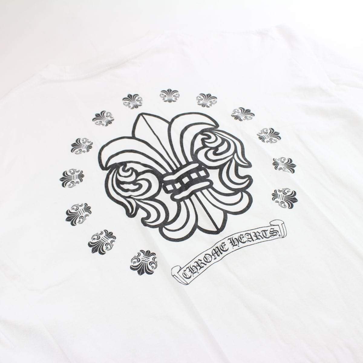chrome hearts crest logo ls white - SaruGeneral