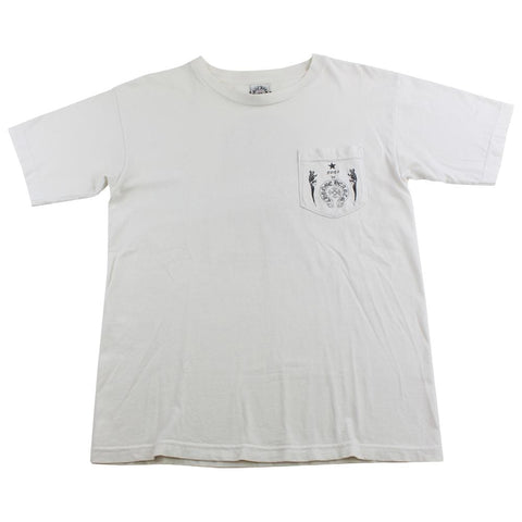 chrome hearts foti skull tee white