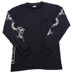 T-shirt à manches longues avec logo Chrome Hearts Cross Arms noir