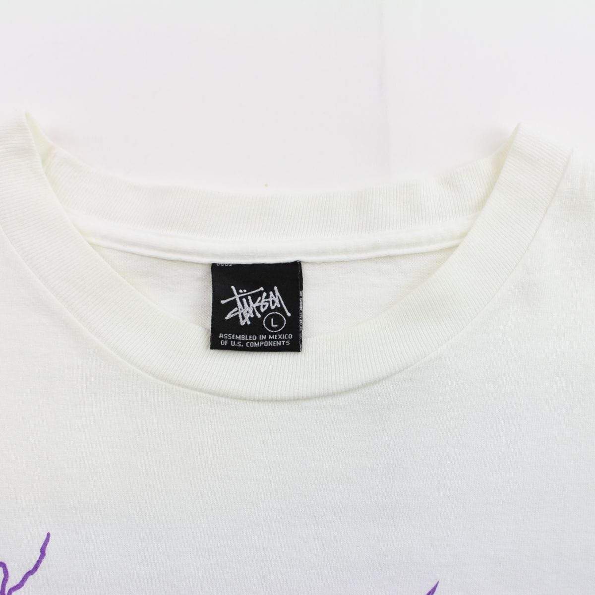 stussy cursed teenagers lightening tee white - SaruGeneral