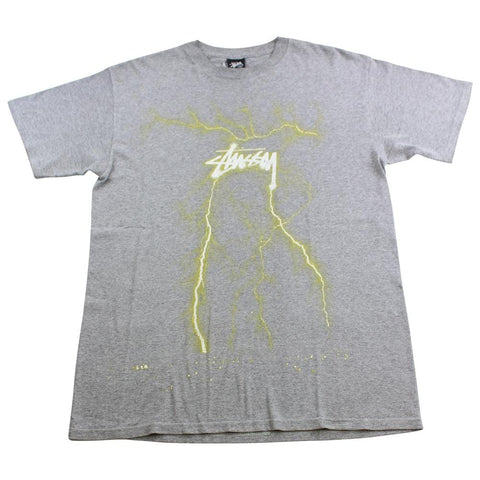 Stussy Lightening Tee Grey