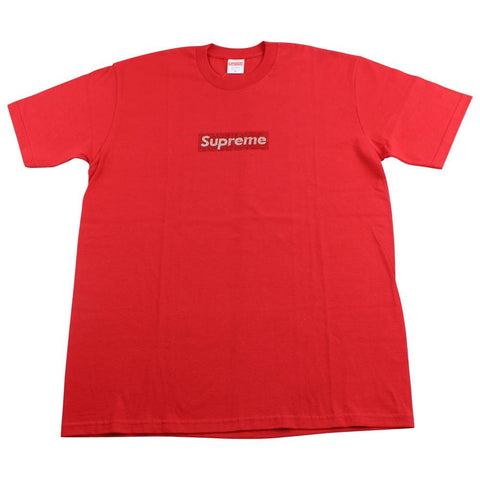 Supreme Swarovski Box Logo Tee Red