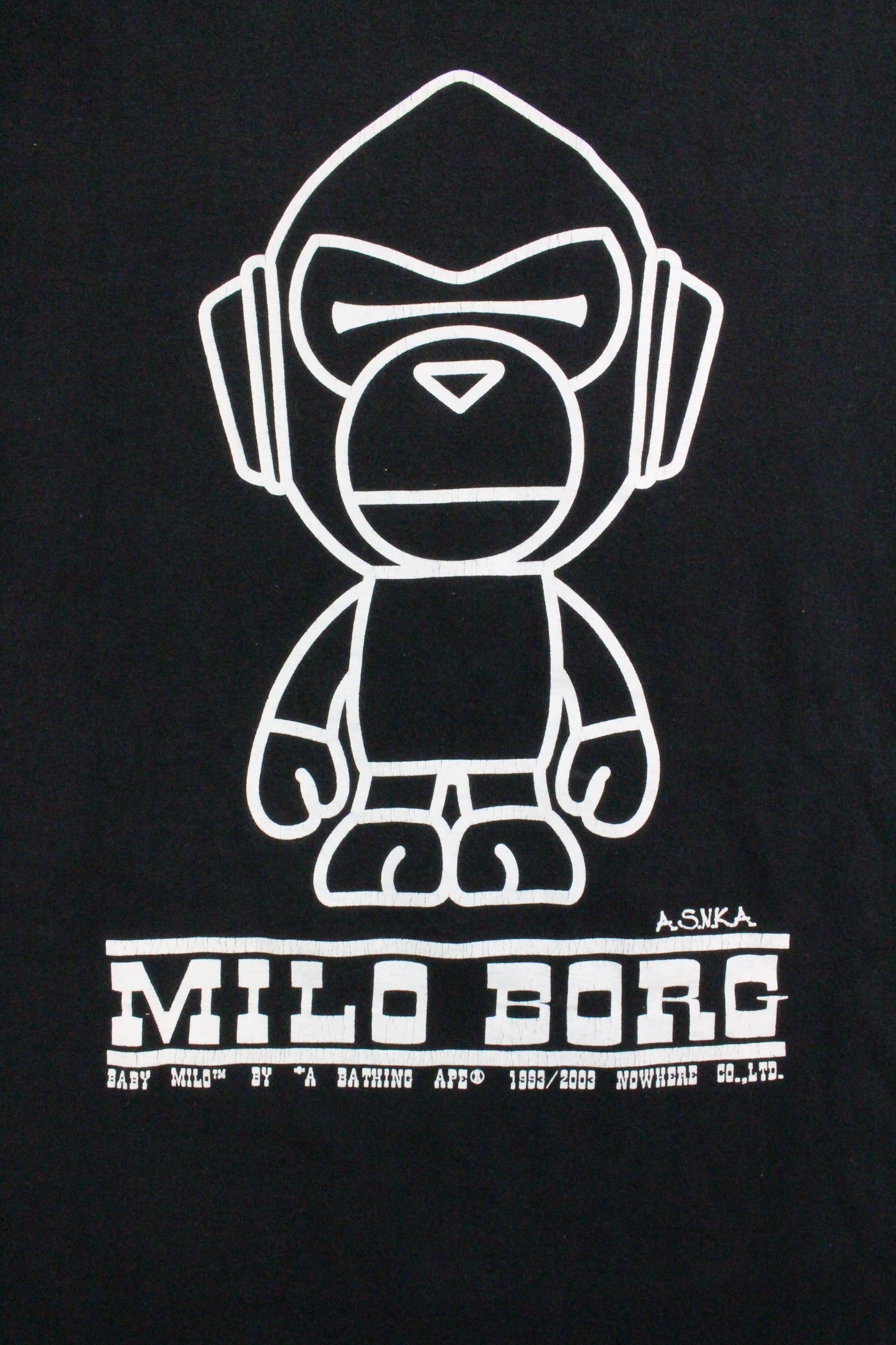 Bape Baby Milo Cyborg Tee Black - SaruGeneral