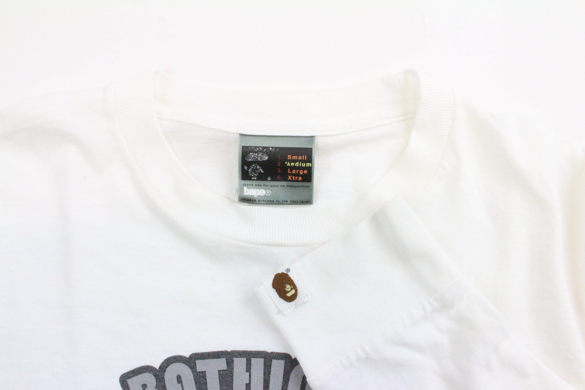 Bape Baby Milo Generals Gun LS White - SaruGeneral