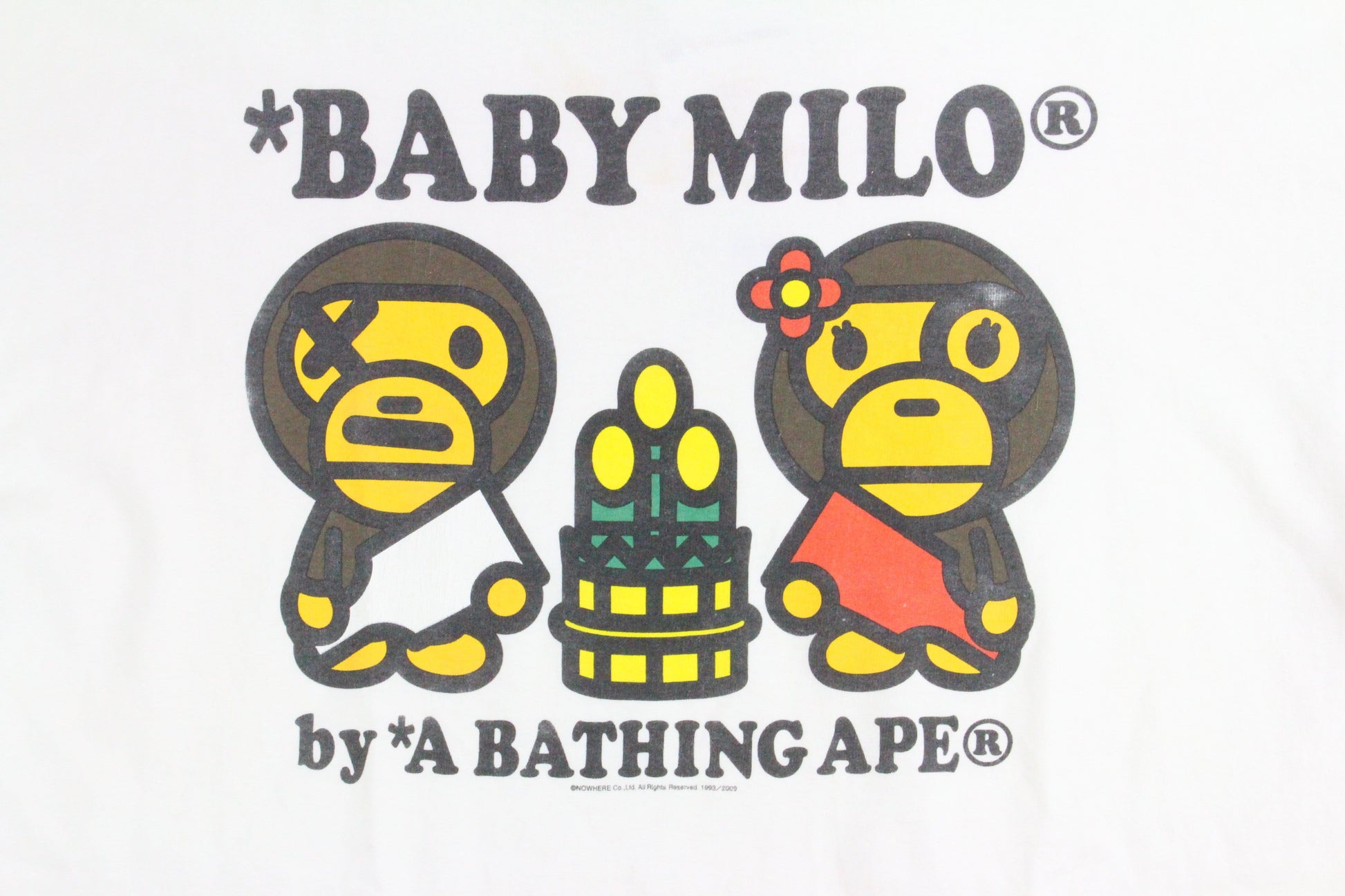 Bape Baby Milo Baby Lisa Bamboo Tee White - SaruGeneral