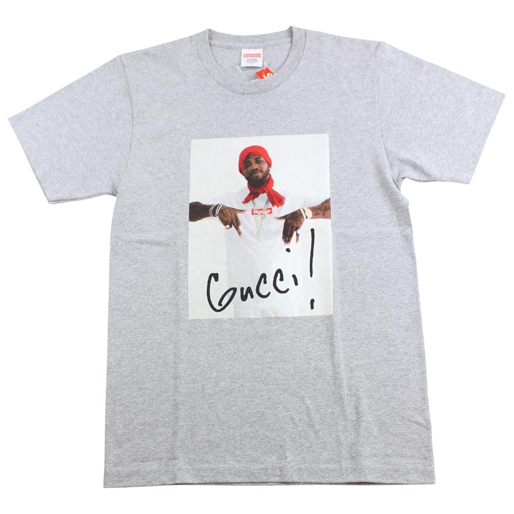 Supreme Gucci Mane Photo Tee Grey - SARUUK