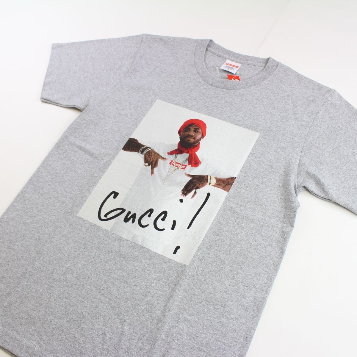 Supreme Gucci Mane Photo Tee Grey – SARUGENERAL