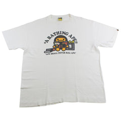 Bape Baby Milo Magazine Tee White