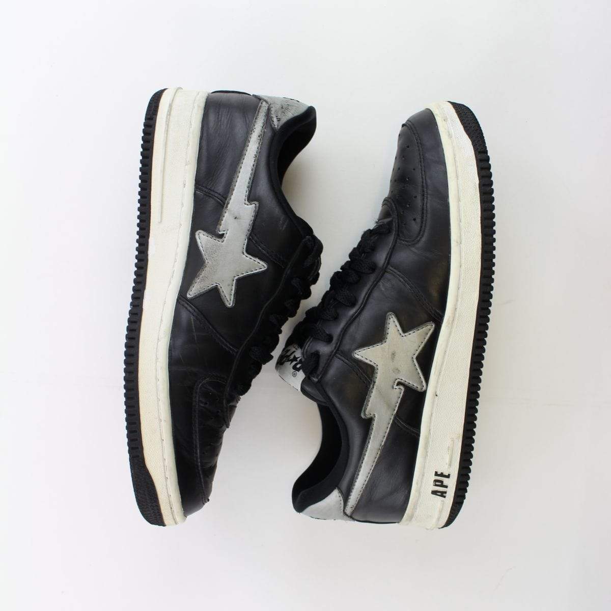 Bapesta Silver Black White - SaruGeneral