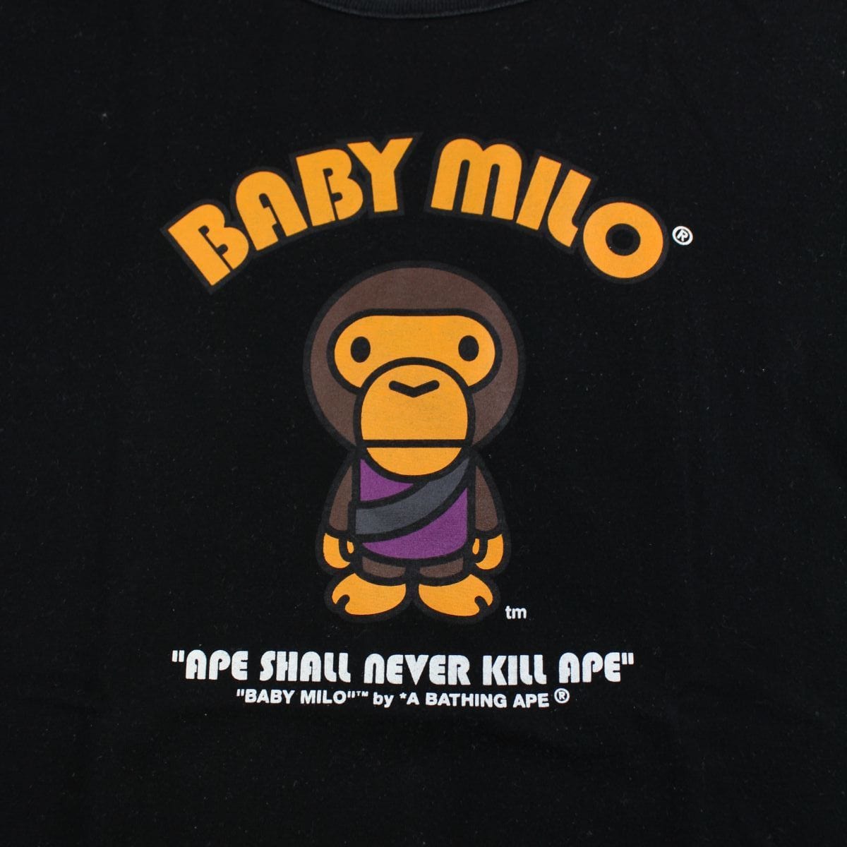 Bape Baby Milo Generals Reversible Tee Black - SARUUK