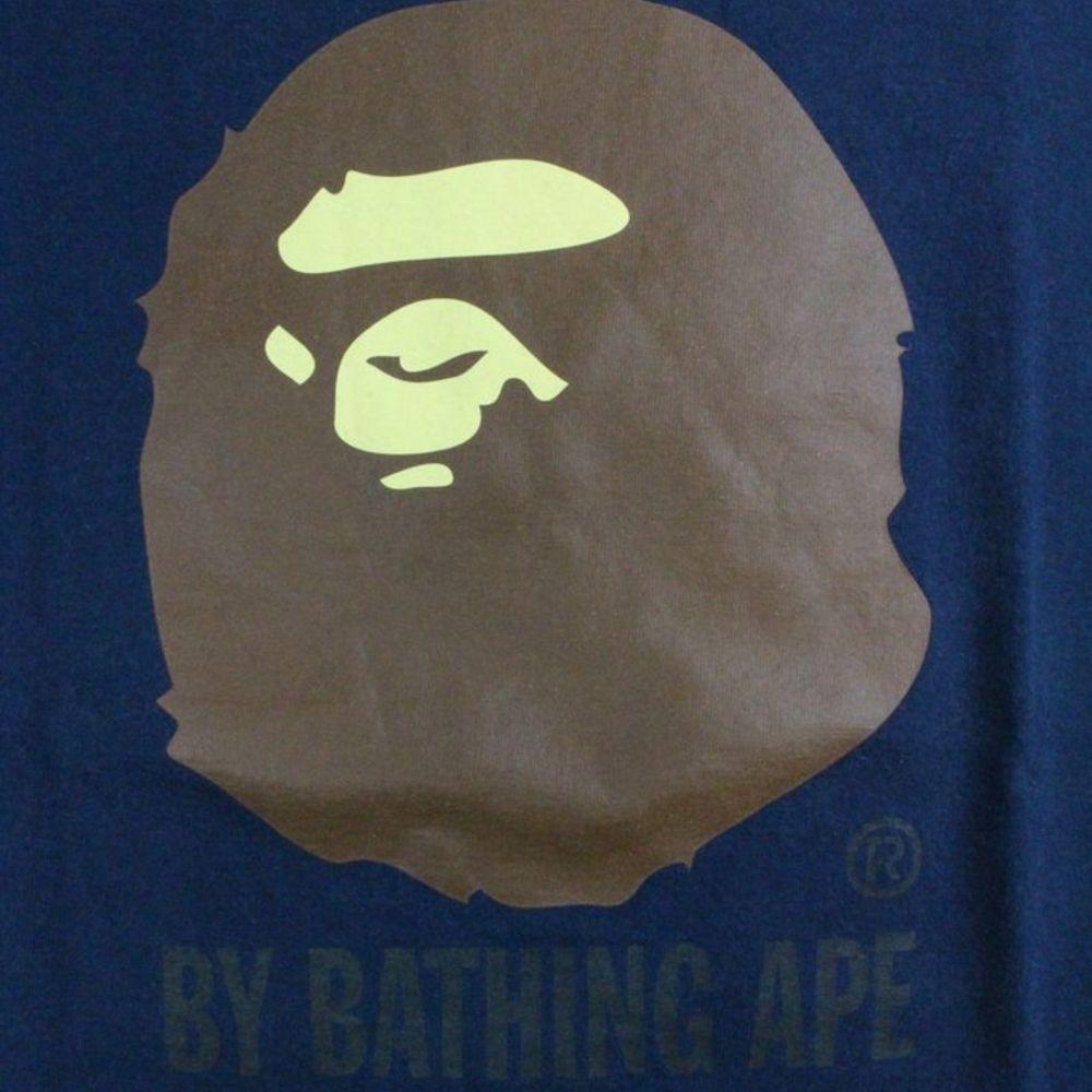 Bape Original Big Ape Logo Tee Navy - SaruGeneral