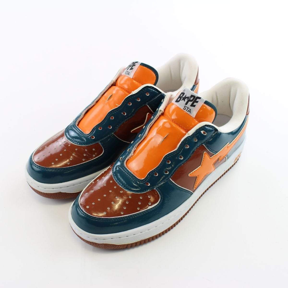 Bapesta Milo Orange Brown Blue - SaruGeneral