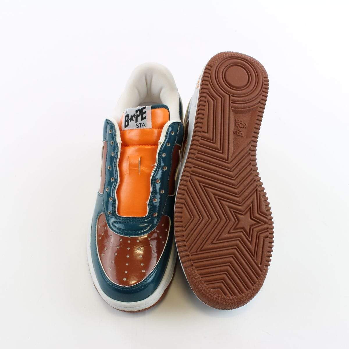 Bapesta Milo Orange Brown Blue - SaruGeneral