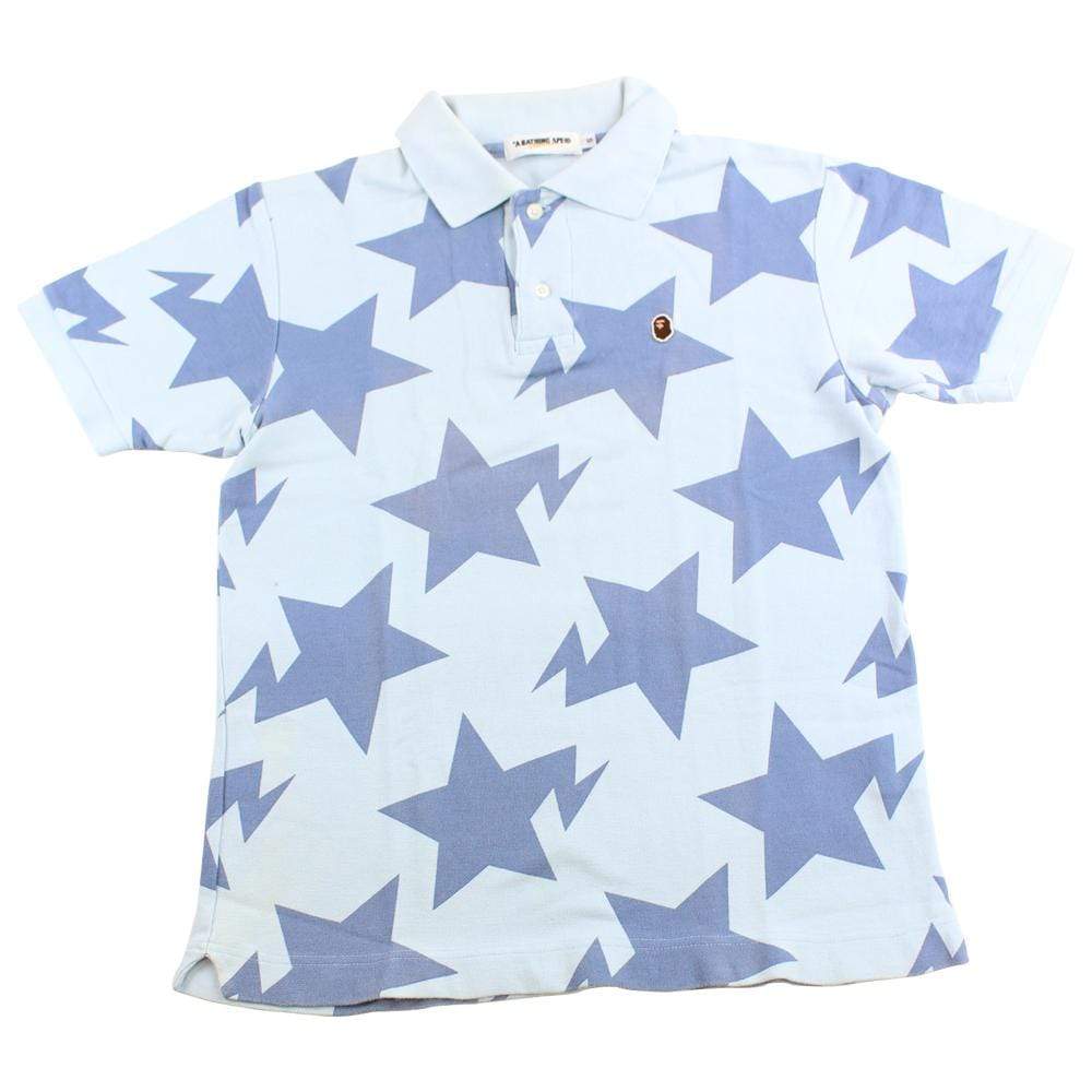 bape bapesta polo blue - SaruGeneral